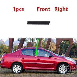 シトロエン プジョー 206 207 C2 用 外側の窓用ゴム製シーリングストリップ 1個 - 1pcs Front right FR