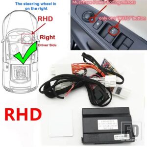 マツダ CX-5 2 デミオ DJ DL 3 アクセラ CX-3 用 LHD RHD 自動パワーウィンドウクローザーとオープンサイドミラーフォルダー展開キット - For RHD car