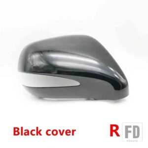 レクサス LHD 自動車用 バックミラーカバーフレーム ウィンカーライトガラスレンズ RX270 RX350 RX300 RX450 2010-15用 - 1pcs black cover R