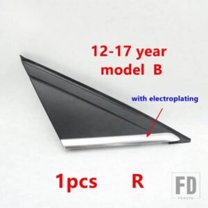 フォード バックミラーサイドトライアングルカバー外装トリムパネル フォーカスMK2 MK3 2005 2006 2007 -2012-2017用 - 1pcs 12-17 Right B