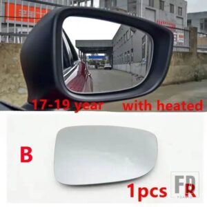 マツダ 6 アテンザ 2014-2019 用 ブラインドスポットヒーター機能付き ドアウィングサイドホワイトバックミラーガラスレンズ - 1pcs B Right