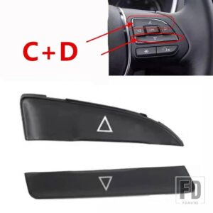 ROEWE 360 RX3 RX5 I5 I6 MG6 HS GS ZS用多機能ステアリングホイールスイッチボタンカバー - R1 and R2 cover