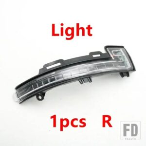 自動車用 バックミラーカバーフレームベースキャップハウジングガラスレンズウィンカーライト JAC S3 2017-20用 - Light Right