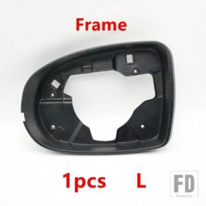自動車用 バックミラーカバーフレームベースキャップハウジングガラスレンズウィンカーライト JAC S3 2017-20用 - Frame Left