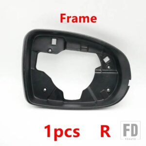 自動車用 バックミラーカバーフレームベースキャップハウジングガラスレンズウィンカーライト JAC S3 2017-20用 - Frame Right