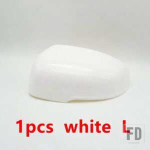 自動車用 バックミラーカバーフレームベースキャップハウジングガラスレンズウィンカーライト JAC S3 2017-20用 - White Left