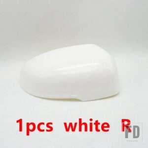 自動車用 バックミラーカバーフレームベースキャップハウジングガラスレンズウィンカーライト JAC S3 2017-20用 - White Right