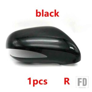 レクサス ES240 ES250 2009-2012 IS250 IS300 IS350 2008-2012用 オートバックミラーカバーフレーム ガラスレンズストリップ ウィンカーライト - 1pcs black cover R