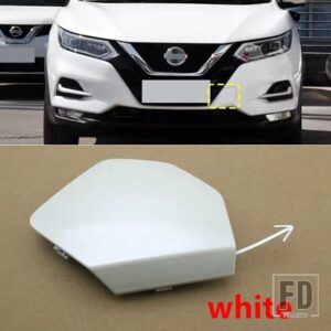 日産 フロントバンパー トレーラーキャップ 牽引フックカバー キャシュカイ J11 2019-21用 - 1pcs white
