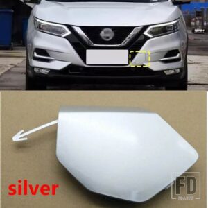 日産 フロントバンパー トレーラーキャップ 牽引フックカバー キャシュカイ J11 2019-21用 - 1pcs silver