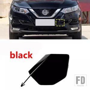 日産 フロントバンパー トレーラーキャップ 牽引フックカバー キャシュカイ J11 2019-21用 - 1pcs black