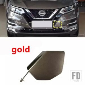 日産 フロントバンパー トレーラーキャップ 牽引フックカバー キャシュカイ J11 2019-21用 - 1pcs gold