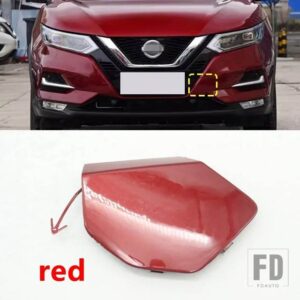 日産 フロントバンパー トレーラーキャップ 牽引フックカバー キャシュカイ J11 2019-21用 - 1pcs red