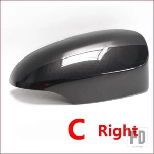 トヨタ ヤリス 2012-19 用 バックミラーカバーハウジングキャップ ウィンカーライト付きフィットバージョン - C gray Right