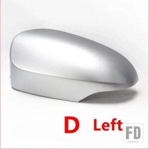 トヨタ ヤリス 2012-19 用 バックミラーカバーハウジングキャップ ウィンカーライト付きフィットバージョン - D silver Left