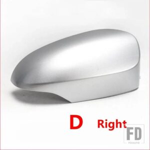 トヨタ ヤリス 2012-19 用 バックミラーカバーハウジングキャップ ウィンカーライト付きフィットバージョン - D silver Right