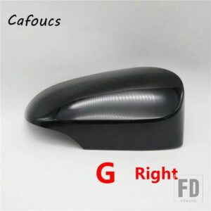 トヨタ ヤリス 2012-19 用 バックミラーカバーハウジングキャップ ウィンカーライト付きフィットバージョン - G black Right