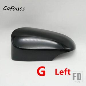 トヨタ ヤリス 2012-19 用 バックミラーカバーハウジングキャップ ウィンカーライト付きフィットバージョン - G black Left