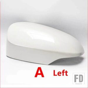 トヨタ ヤリス 2012-19 用 バックミラーカバーハウジングキャップ ウィンカーライト付きフィットバージョン - A white Left