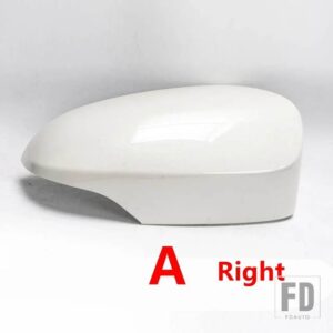 トヨタ ヤリス 2012-19 用 バックミラーカバーハウジングキャップ ウィンカーライト付きフィットバージョン - A white Right