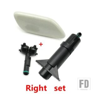 マツダ フロントバンパー ヘッドランプ ヘッドライトウォッシャーノズル スプレージェットカバーキャップ蓋 3 アクセラ BK 2003-08用 - R Right set