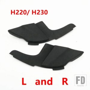 ブリリアンス H220 H230 用 フロントガラス サイドグリル ドレンパネル モールディングシールキャップ ワイパーカバー デフレクター - L and R