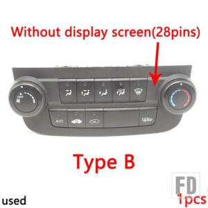 ホンダ センターコンソール エアコン調整スイッチ A/C ヒーター クライメート温度コントロールパネル CRV CR-V 2007-2011用 - 1pc Without screen B