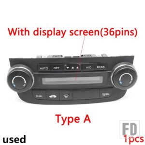 ホンダ センターコンソール エアコン調整スイッチ A/C ヒーター クライメート温度コントロールパネル CRV CR-V 2007-2011用 - 1pc With screen A