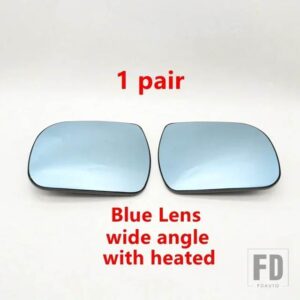 トヨタ シエナ 2011-2019 用 LED ランプ加熱付きブルーガラスレンズ付き自動車用 バックミラー - 1pair heated