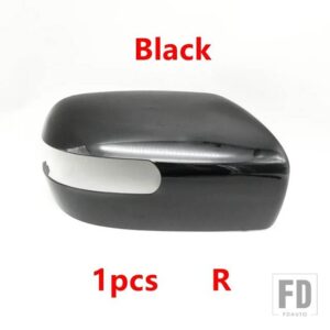 マツダ 自動車用 バックミラーカバーフレーム アンダーキャップ レンズ 折りたたみモーター 5 8 MPV 2007-2013 CX-7 2007-2012 CX-9 2006-2009 - 1pcs black right