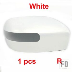 マツダ 自動車用 バックミラーカバーフレーム アンダーキャップ レンズ 折りたたみモーター 5 8 MPV 2007-2013 CX-7 2007-2012 CX-9 2006-2009 - 1pcs white Right