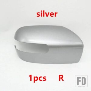 マツダ 自動車用 バックミラーカバーフレーム アンダーキャップ レンズ 折りたたみモーター 5 8 MPV 2007-2013 CX-7 2007-2012 CX-9 2006-2009 - 1pcs silver right