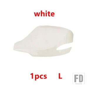 カーアクセサリー 外装 バックミラーカバー 蓋フレーム ガラスレンズ ウィンカーライトランプ JAC REFINE S5 2013-2017用 - 1pcs white cover L