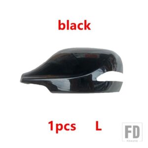 カーアクセサリー 外装 バックミラーカバー 蓋フレーム ガラスレンズ ウィンカーライトランプ JAC REFINE S5 2013-2017用 - 1pcs black cover L