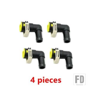 マツダ 自動車用 ヒーターウォーターホースコネクタ B37F61240 B37F-61-240 CX7 2007-2012 ER CX9 2009-2014 TB 3 2.3L 2006-2012 BK BL用 - 4 pieces