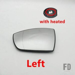 フォード バックミラーカバーシェルガラスレンズウィンカーライトエスケープクーガエコスポーツ2013-19用 - 1pcs heated LH