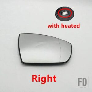 フォード バックミラーカバーシェルガラスレンズウィンカーライトエスケープクーガエコスポーツ2013-19用 - 1pcs heated RH
