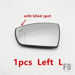 フォード バックミラーカバーシェルガラスレンズウィンカーライトエスケープクーガエコスポーツ2013-19用 - 1pcs blind spot LH