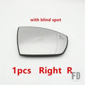 フォード バックミラーカバーシェルガラスレンズウィンカーライトエスケープクーガエコスポーツ2013-19用 - 1pcs blind spot RH