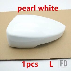 フォード バックミラーカバーシェルガラスレンズウィンカーライトエスケープクーガエコスポーツ2013-19用 - 1pcs pearl white L