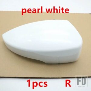フォード バックミラーカバーシェルガラスレンズウィンカーライトエスケープクーガエコスポーツ2013-19用 - 1pcs pearl white R
