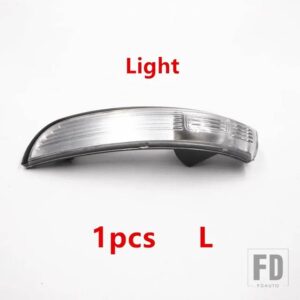 フォード バックミラーカバーシェルガラスレンズウィンカーライトエスケープクーガエコスポーツ2013-19用 - 1pcs Light Left