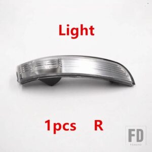 フォード バックミラーカバーシェルガラスレンズウィンカーライトエスケープクーガエコスポーツ2013-19用 - 1pcs Light Right