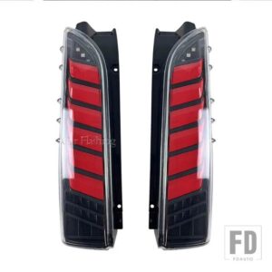 トヨタ ハイエース 2005-18 用 LED テールライトアセンブリ テールブレーキランプ - Red smoke cover