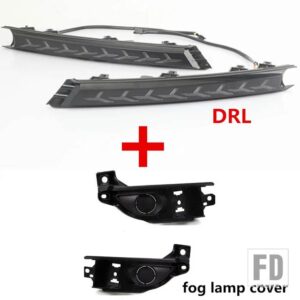 マツダ CX-5 CX5 CX 5 2017-21 LED DRL デイタイムランニングライト フォグランプ 流れるウィンカーリレー付き 2個 - DRL and frame