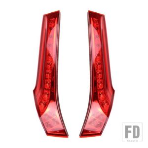 ホンダ フィットジャズ 2014-18 用 1セット LEDコラムテールランプ リアライト ブレーキランプ バックフォグランプ - Model B Red Cover