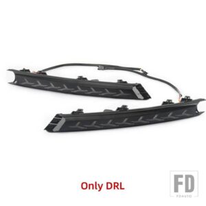 マツダ CX-5 CX5 2017-21用 LEDデイタイムランニングライト フォグランプカバー DRL 流れるウィンカー付き - Only DRL