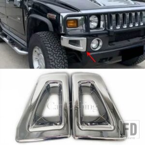 クロームガードトリムカバーハウスフレームHUmmER H2 SUV SUT 2003-09サイドテールミラーリアカバー - Chrome4