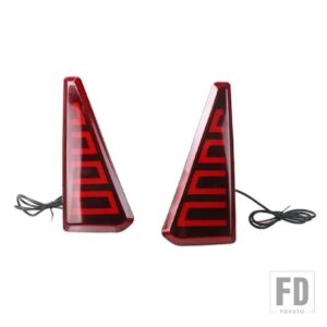 トヨタ 1セット 自動車用 LEDリフレクター リアフォグランプ ブレーキライト リアバンパーフォグランプ ノア ヴォクシー 80シリーズ用 - Model A Red Cover