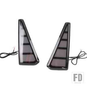 トヨタ 1セット 自動車用 LEDリフレクター リアフォグランプ ブレーキライト リアバンパーフォグランプ ノア ヴォクシー 80シリーズ用 - Model B Smoke Cover
